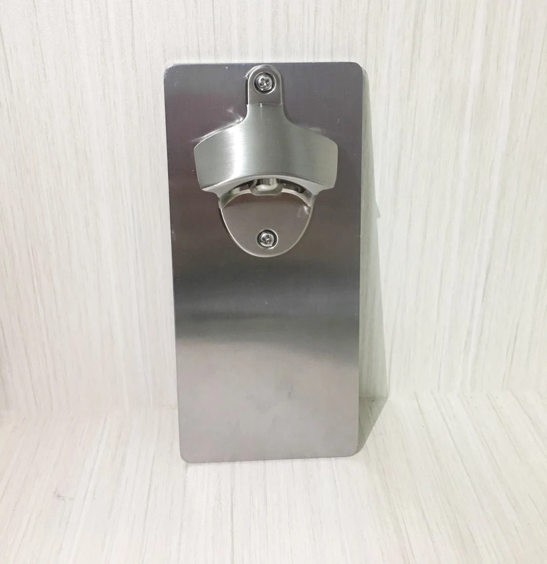 

Stainless Steel Wall mounted Strong Magnet Magnetic Beer Fridge Bottle Opener