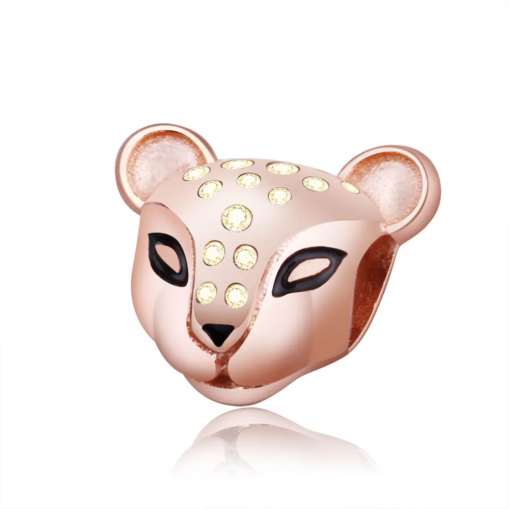 

Hot Sales Wholesale Authentic 925 Sterling Silver Lion Head Beads Charm For Bracelet Necklace Jewelry Making