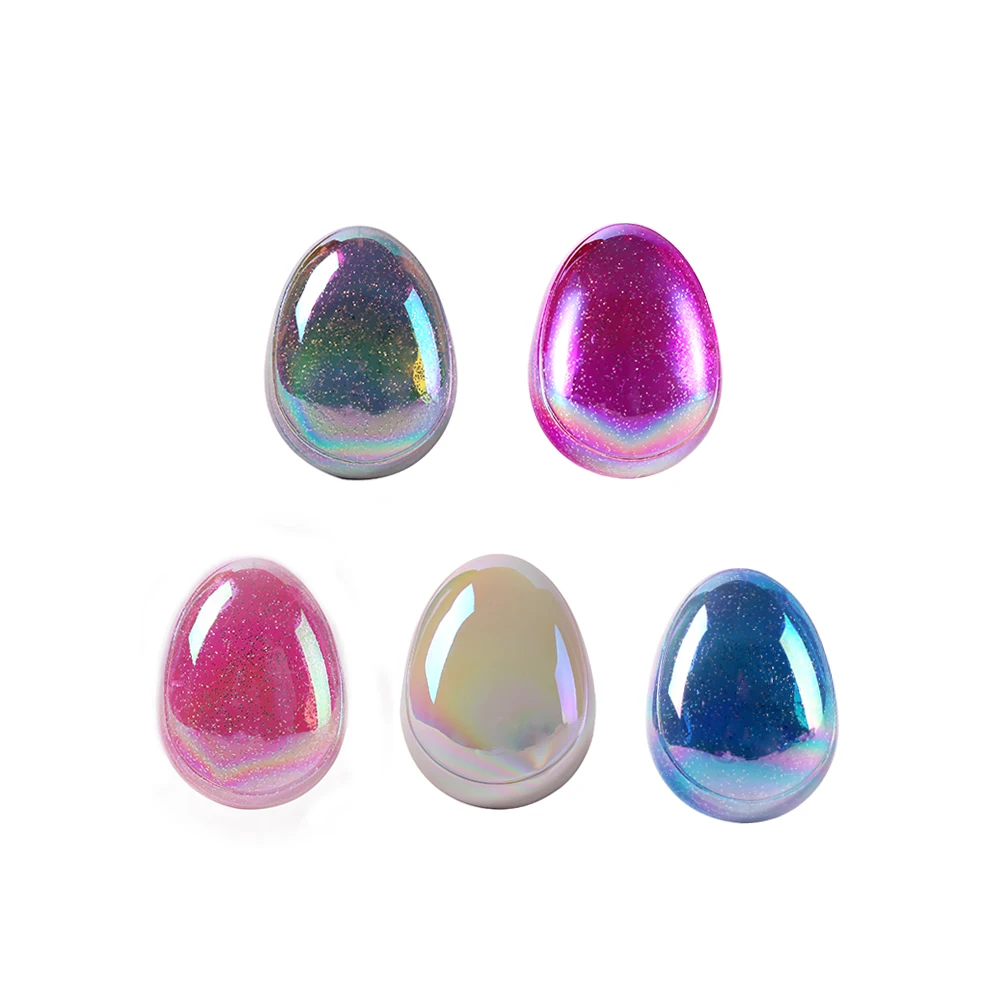 

Shiny Mini Egg Shape Soft Hairbrush Detangling Hair Brush Hair Styling Comb, Blue/pink/ivory/green/rose red
