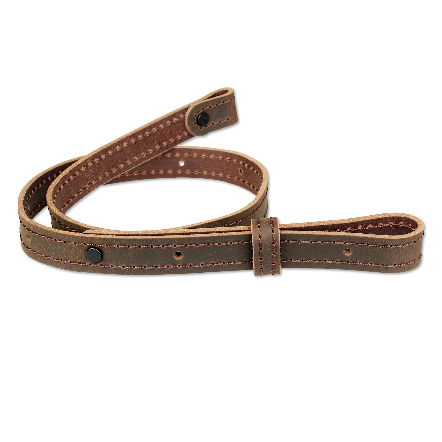 

Gun Sling Genuine Leather Tactical Rifle Sling Military Accessories for Shot Gun, Brown