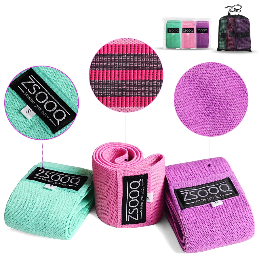 
Custom LOGO Circle Loop Training Exercise Resistance Band Gym Squat Glute Butt Fabric Band Fitness Workout Cotton Hip Booty Band 