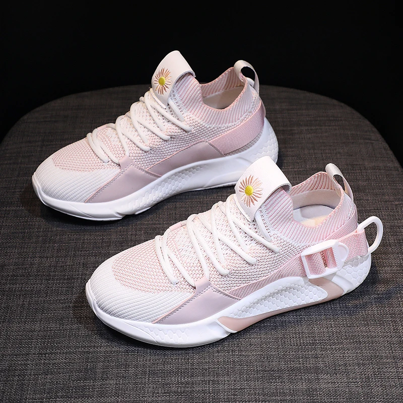 
Lightweight breathable sneakers knit mesh running sport shoes 