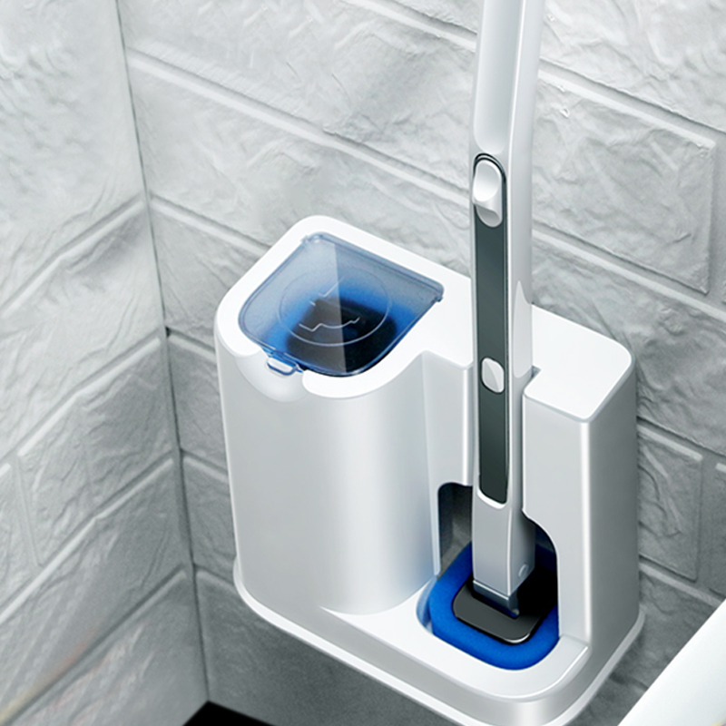 

JOYBOS Disposable Household Long Handle Toilet Brush Wall-mounted Household Free Punch Toilet Brush toilet brush black