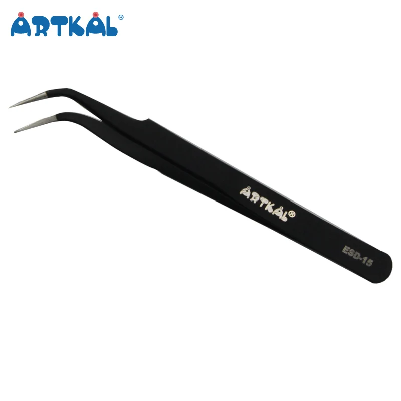 

Hottest Seller Metal Elbow Tweezers Artkal Fuse Beads Tweezers for 2.6mm Fuse Beads