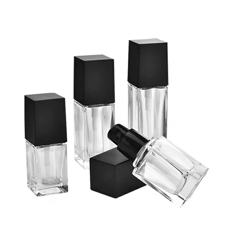 
Factory Produced Wholesale Square Mini Refillable Perfume Pump Spray Glass Bottle 