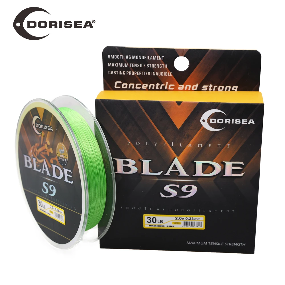

DORISEA S4 BLADE 4 Strands 100M-2000M 15-100LBS 100% PE Braided Multifilament Fishing Line, Black,blue,green,yellow,white,red,grey, multicolor and so on