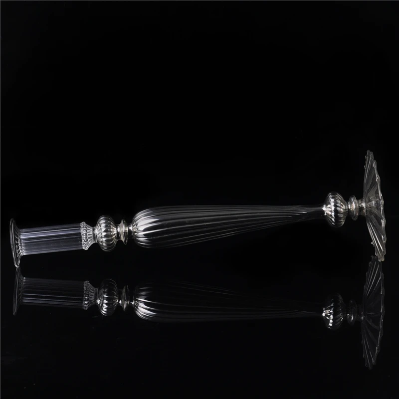 Wholesales glass candlestick borosilicate candle hoder home decoration