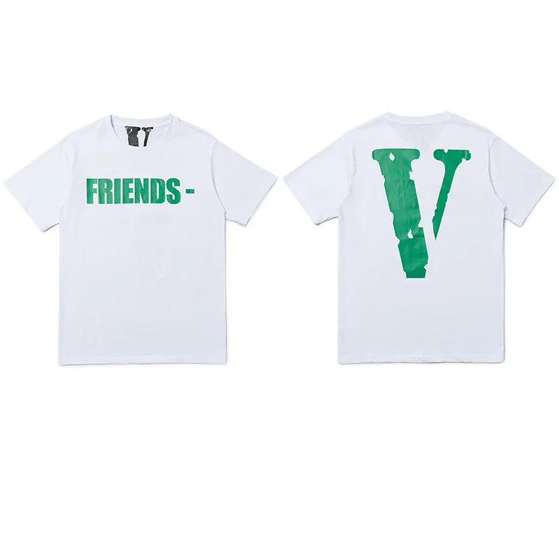 

New Arrival Vlones Cotton T-shirt Loose Fashion Letter Print T-shirt School Hip Hop StreetWear Top, Customized colors