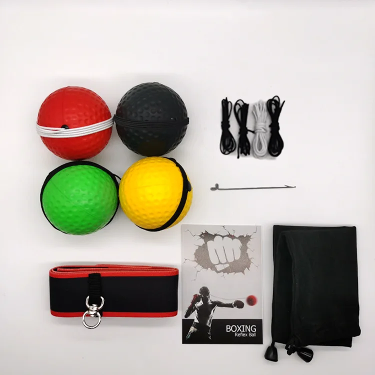 
Sports Hand Eye Coordination Training Magic Ball Reaction Speed Reflex Ball with Headband 