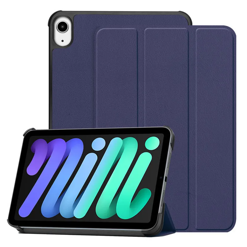 

Auto Wake Sleep Folding Kickstand PU Leather Tablet Covers For iPad Mini 6 Case 8.3 Inch, Multi colors