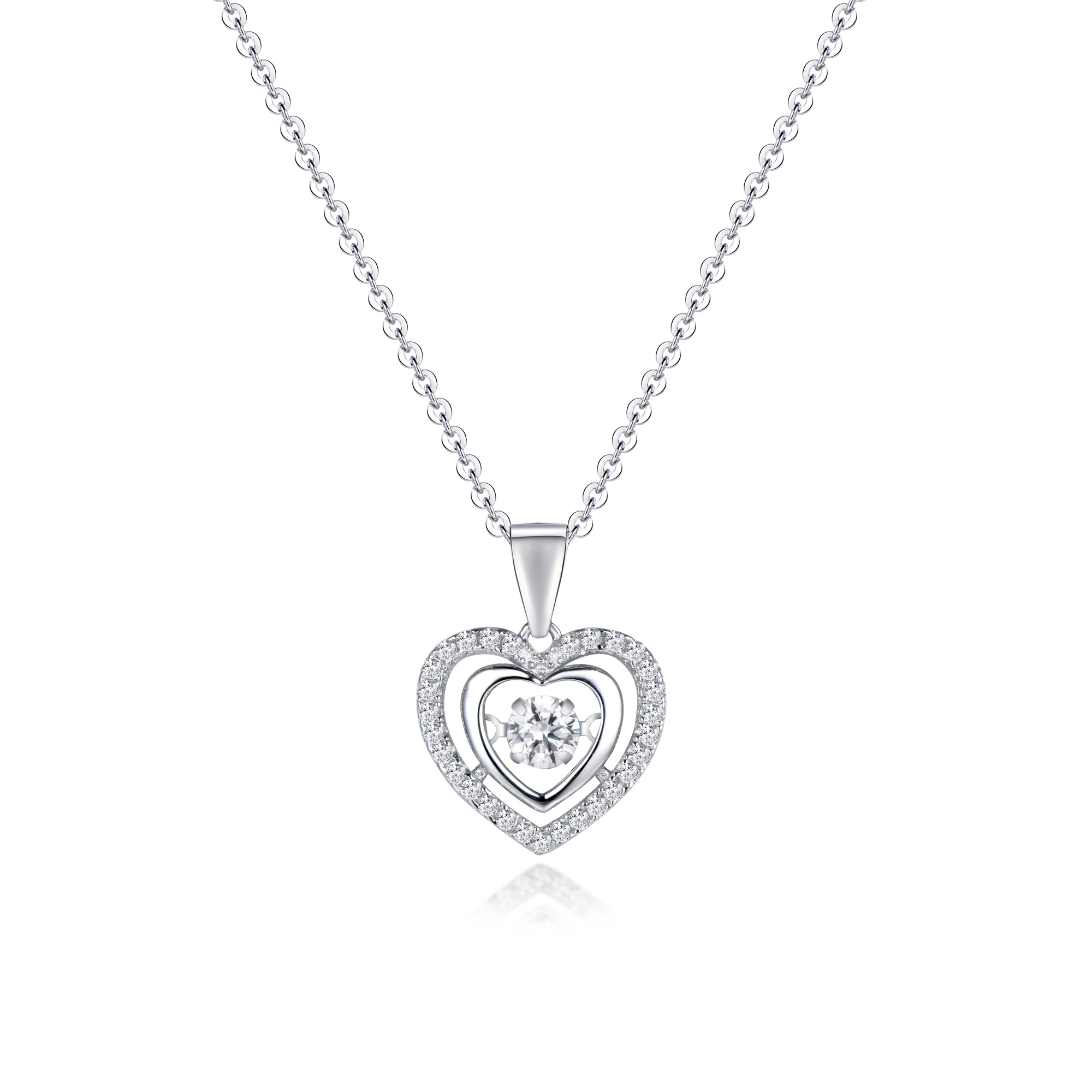 diamond necklace that beats with your heart