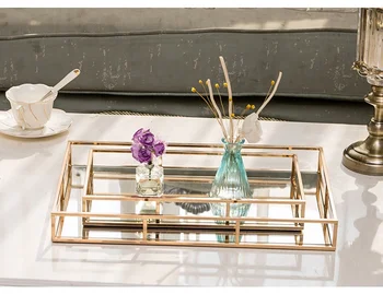 mirrored tea tray