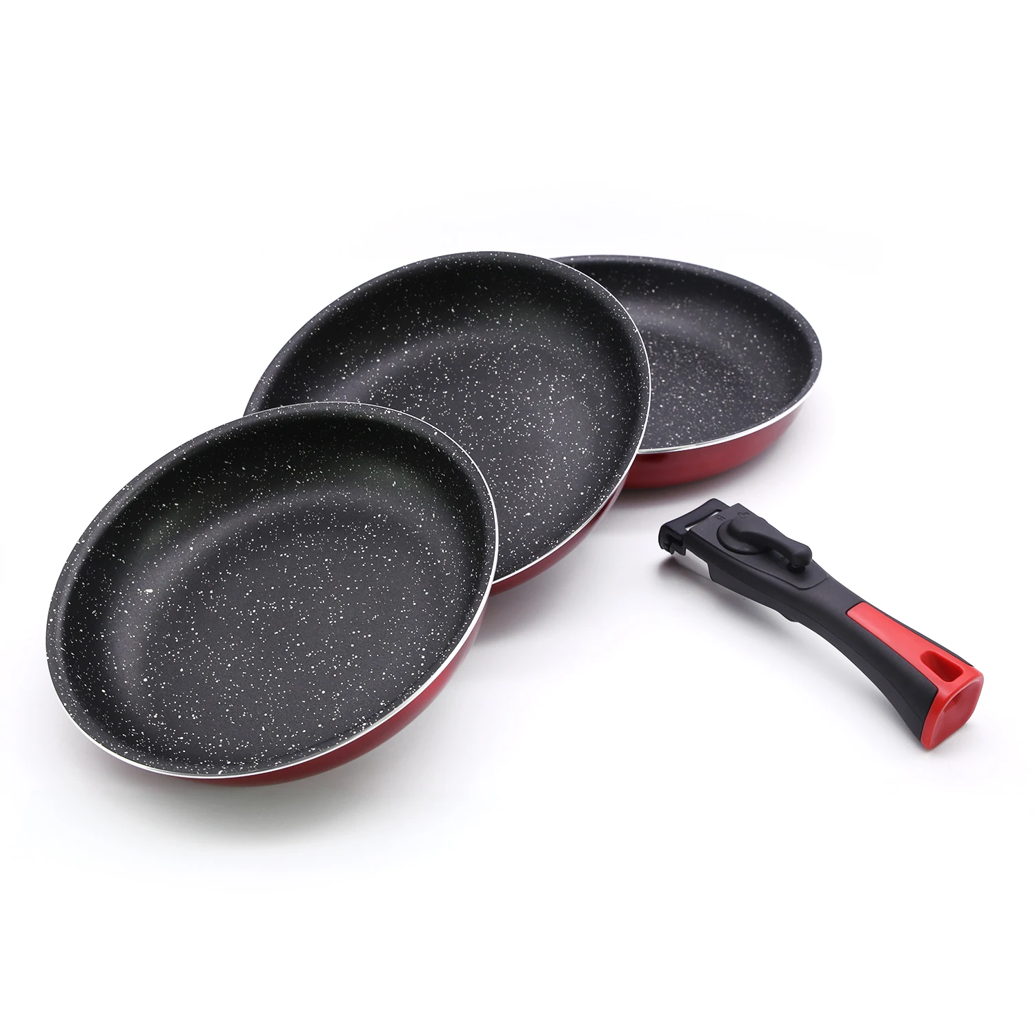 Nonstick Skillet Pan Set Oven Safe 3piece Cookware Set With