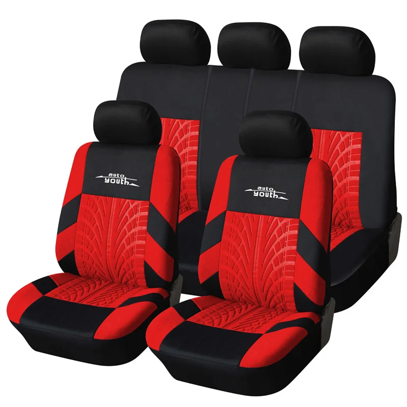 

Auto Fabric Car Seat Cover Set Universal Usa