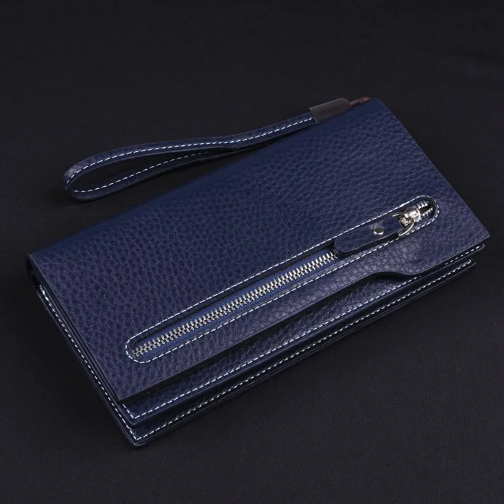 

Wholesale factory price multi colors leather ladies hand clutch large capacity slung fashion wallet