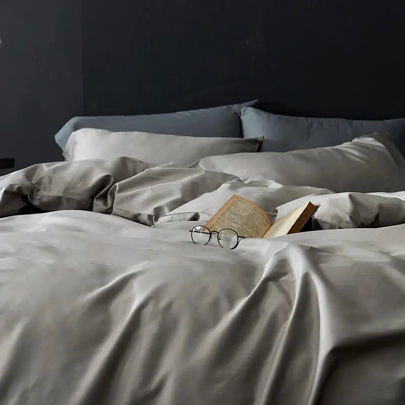 
high quality 300TC 60s solid color cotton percale home sateen bed sheet fabric rolls 