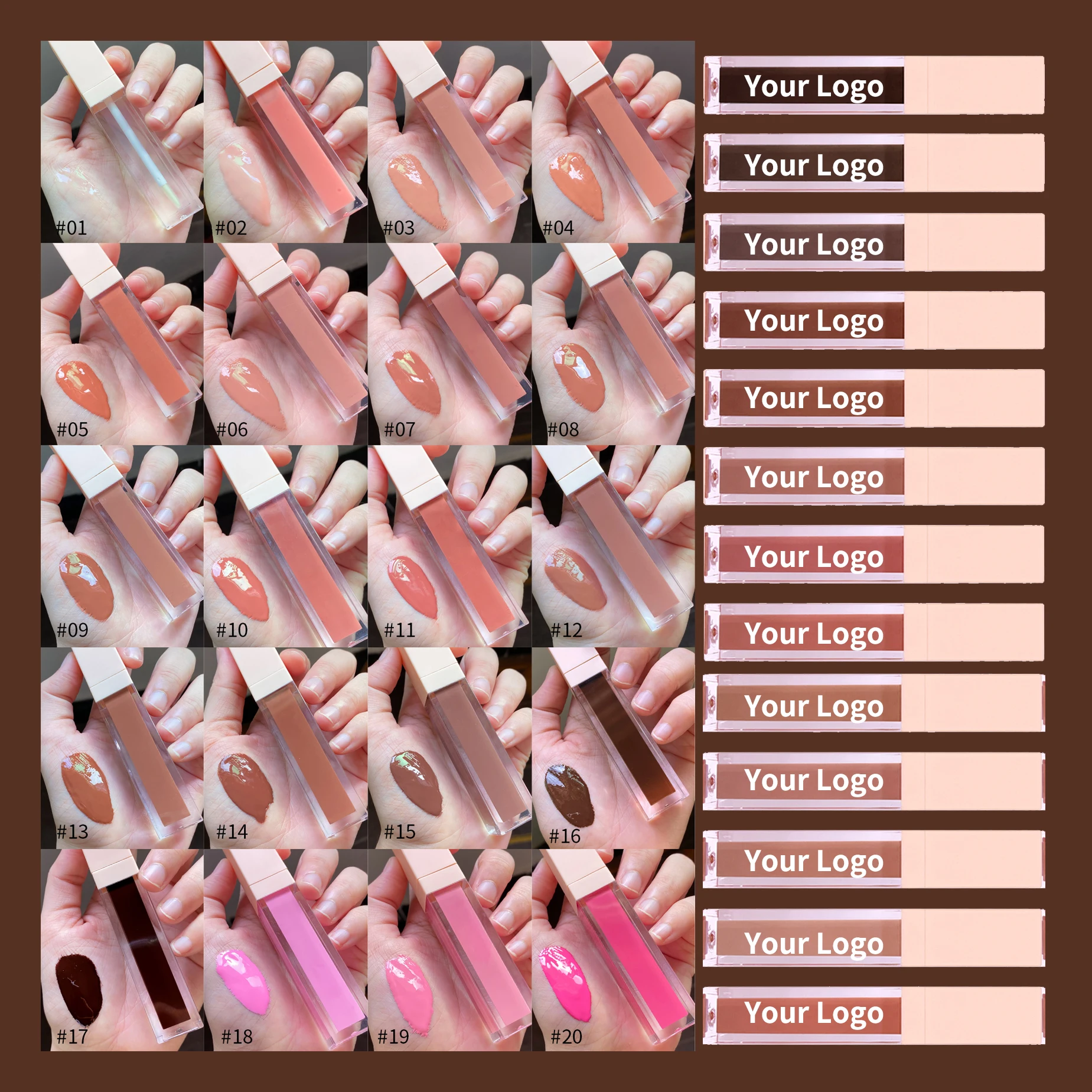 

Custom Luxury lip gloss vendor vegan lip gloss private label lip gloss