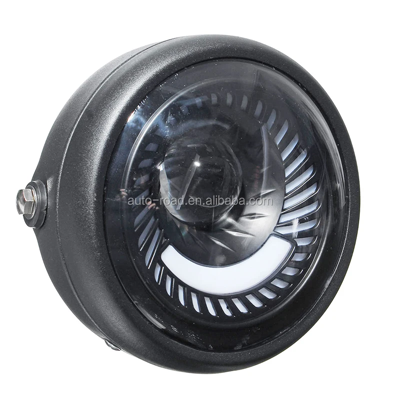 6.5 Inch 12v 5w Motorcycle Headlights Led Retro Design Headlamp Angle