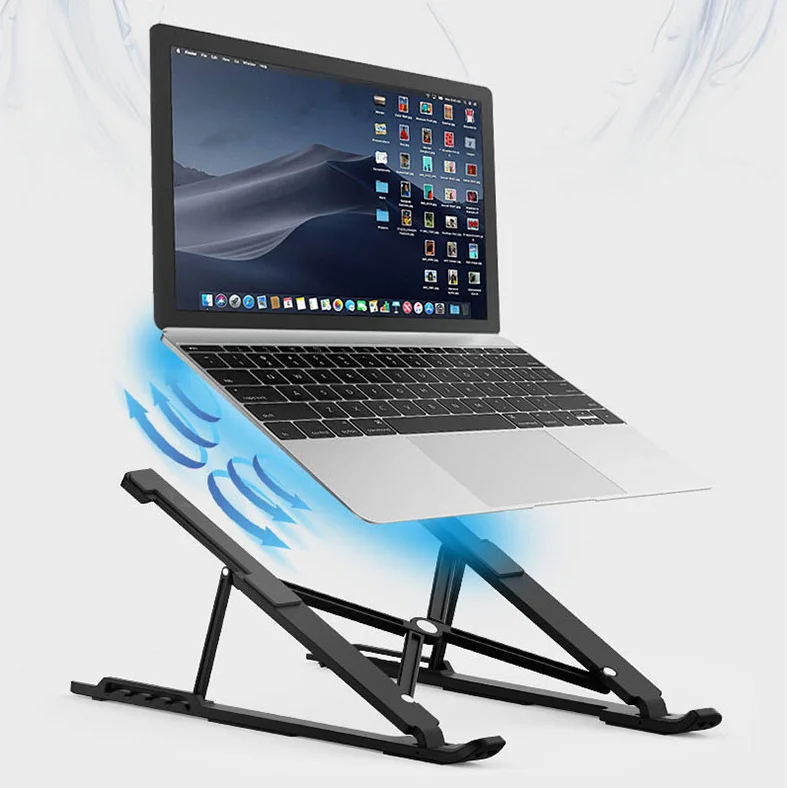 foldable table computer desk with cup holder and laptop groove