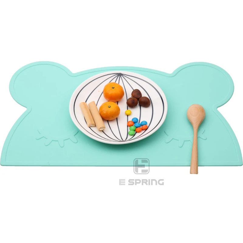 

Promotional Various Durable Using Customized Shape Silicone Placemat Plate Baby, According to pantone color