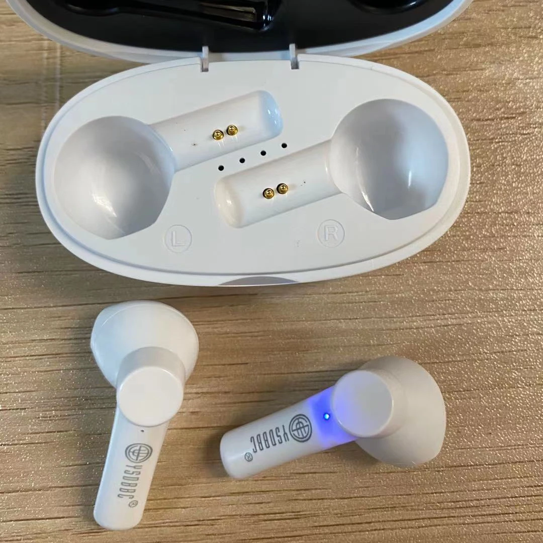 

Top Seller Earphone V5.0 TWS Earbuds LED Display Power Bank Headphones Headset Microphone Wireless Earphone, White black
