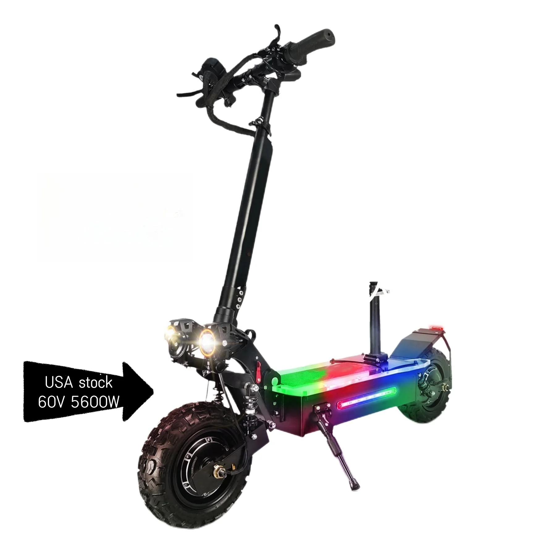 

Dropshipping adult electric scooters Q06 60v 5600W 11inch off road tire folding dual motor electric scooter with seat