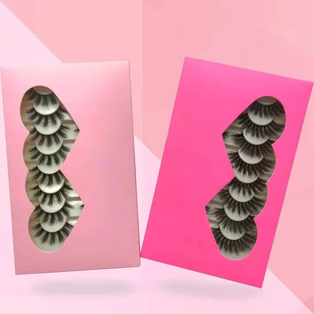 

Private Label 3d 100% Real mink Full Strip Lashes eyelash vendor customized box Custom wholesale eyelash packaging box, Custom color