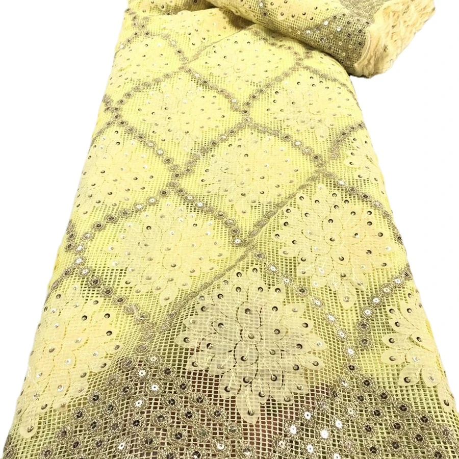 

2020 new coming low budget french textile african lace fabric for women, Muti-color