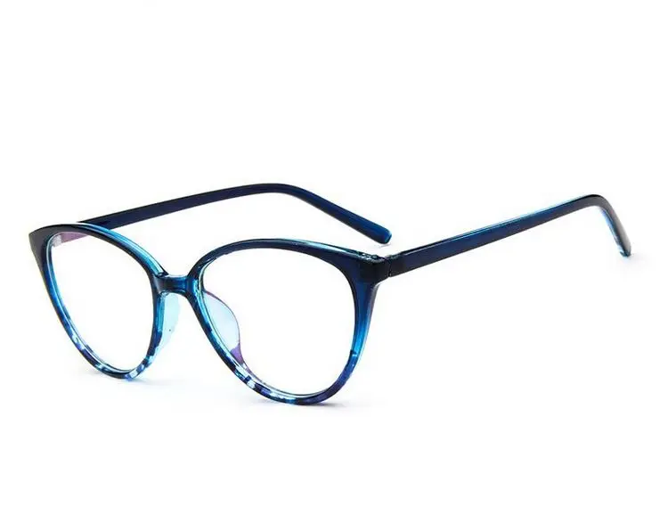 

Full Rim Frame Brand Plastic Shaped High Suitable For A Round Face With Floral Anti Blue Ray Plastic Lucency Glasses