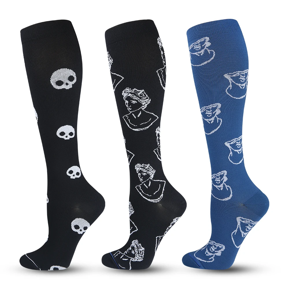 

Custom Elastic Sports Marathon Training Compression Socks for Cycling, Custom color