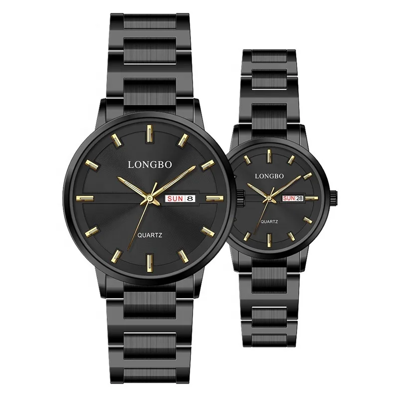 

Luxury Lover Watch Pair Waterproof Men Women Couple Watch Quartz Wristwatch Male Female Bracelet