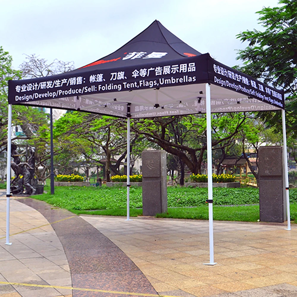 FEAMONT 3x3M Four-Season Diagonal Bracing Folding Tent Oxford Polyester Fabric Waterproof Windproof Foldable for Trade Shows