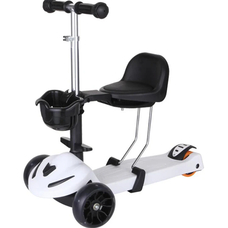 

Kids 5.5 Inch Three Wheel Electric Kick Scooter Seated Electric Scooters