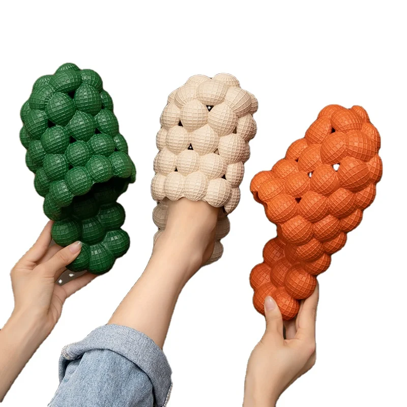 

JIANHUI 2021 New design High Quality slippers footwear Indoor And Outdoor Slipper Ladies Men Slides, Green/ beige/ orange/black