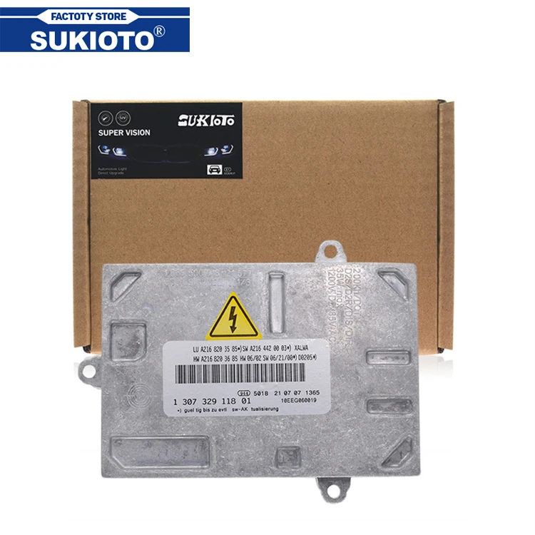 

SUKIOTO New OEM 130732911801 D1S LED Headlight Ballast A2168203585 1307329118 For D1S D1R Car Light Lamp For A216 W216 W221