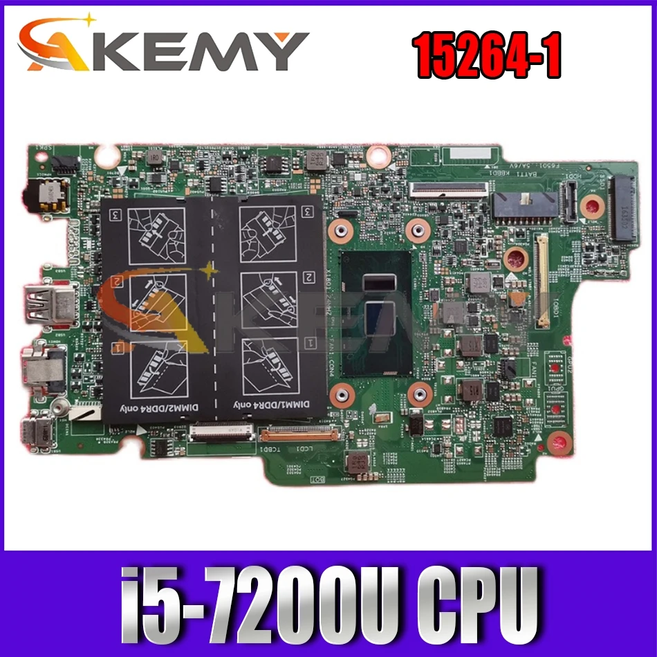 

CN-00M56T For DELL 13 7000 7368 7378 7569 7579 Laptop Motherboard With i5-7200U mainboard 15264-1 00M56T 0M56T DDR4 ok