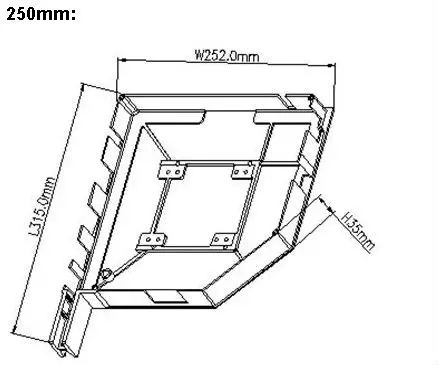 
45 degree Aluminum alloy Side Frame for Roller Shutter 