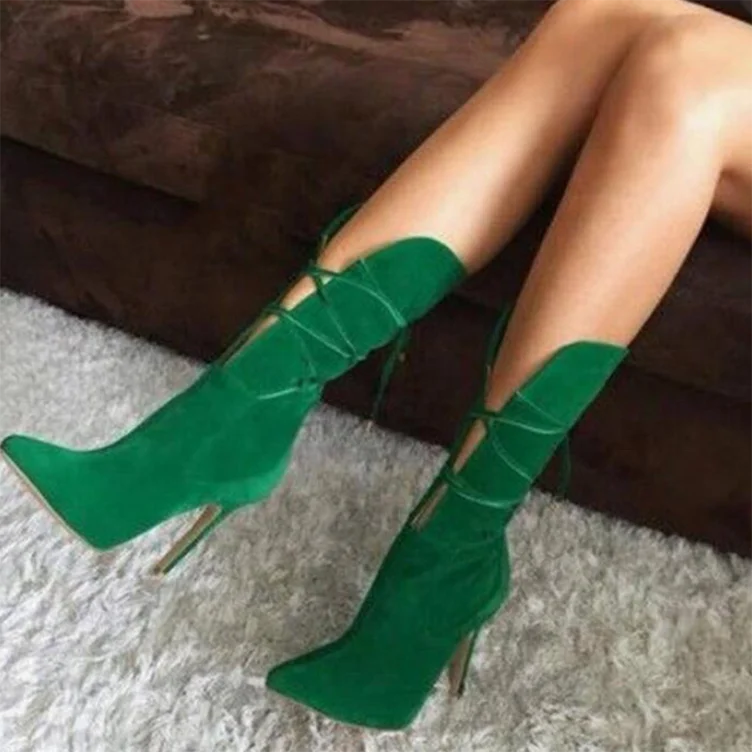 

2021 Best Selling Wholesale New Fashion Black-green Big Size  Stiletto Heel Pointed Toe Slip on Sandals Shoes Women's