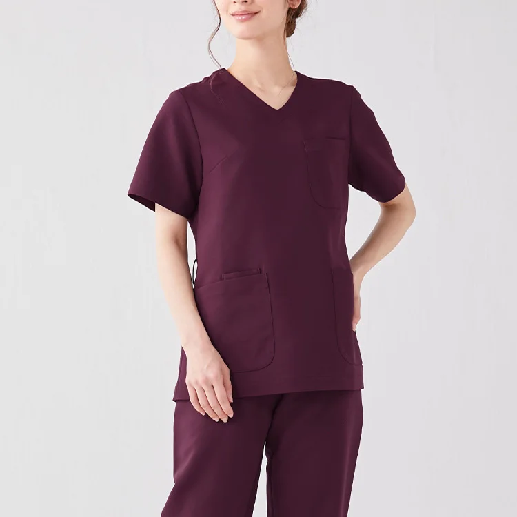 

V-Neck Scrub Suit Women Hot Sale Scrubs Nurse hospital uniforms OEM medical uniform