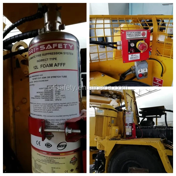 ECE R107 Certificated Dry Powder Fire Protection System for Off- Road Mining Vehicle