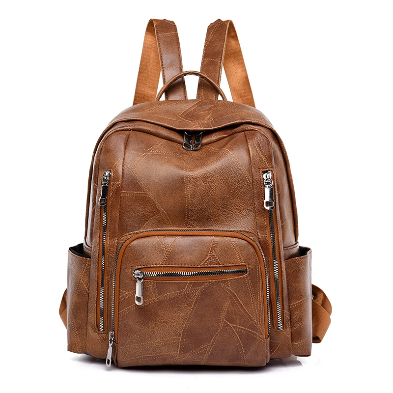 

Multi-functional fashion PU casual ladies bag backpack faux leather backpack for ladies women
