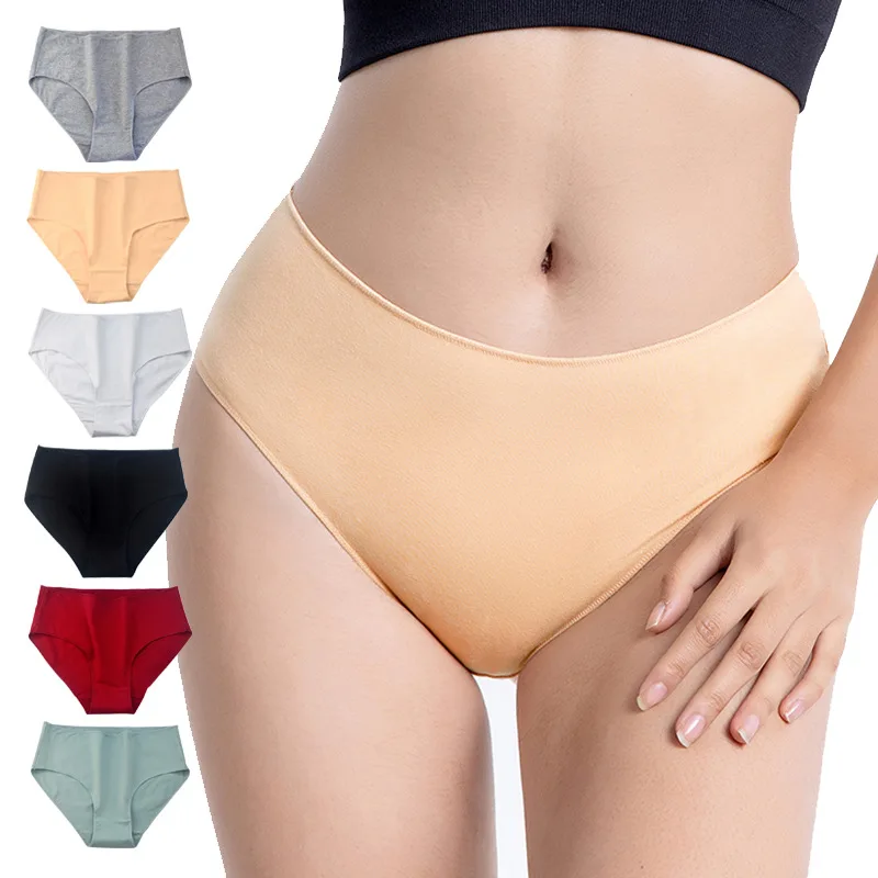 

Wholesales Cotton Plus Size Pure Cotton Ladies Hipster Classic Briefs Panties Seamless Women Underwear