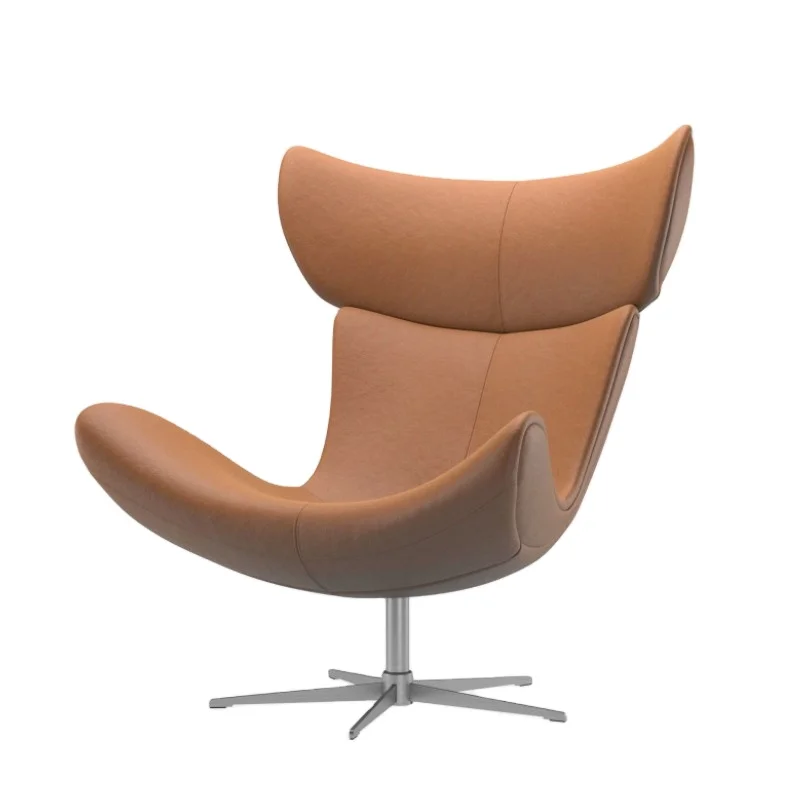 
modern designer furniture fiberglass leather lounge leisure living room home furniture accent Imola arm Chair  (62020469129)