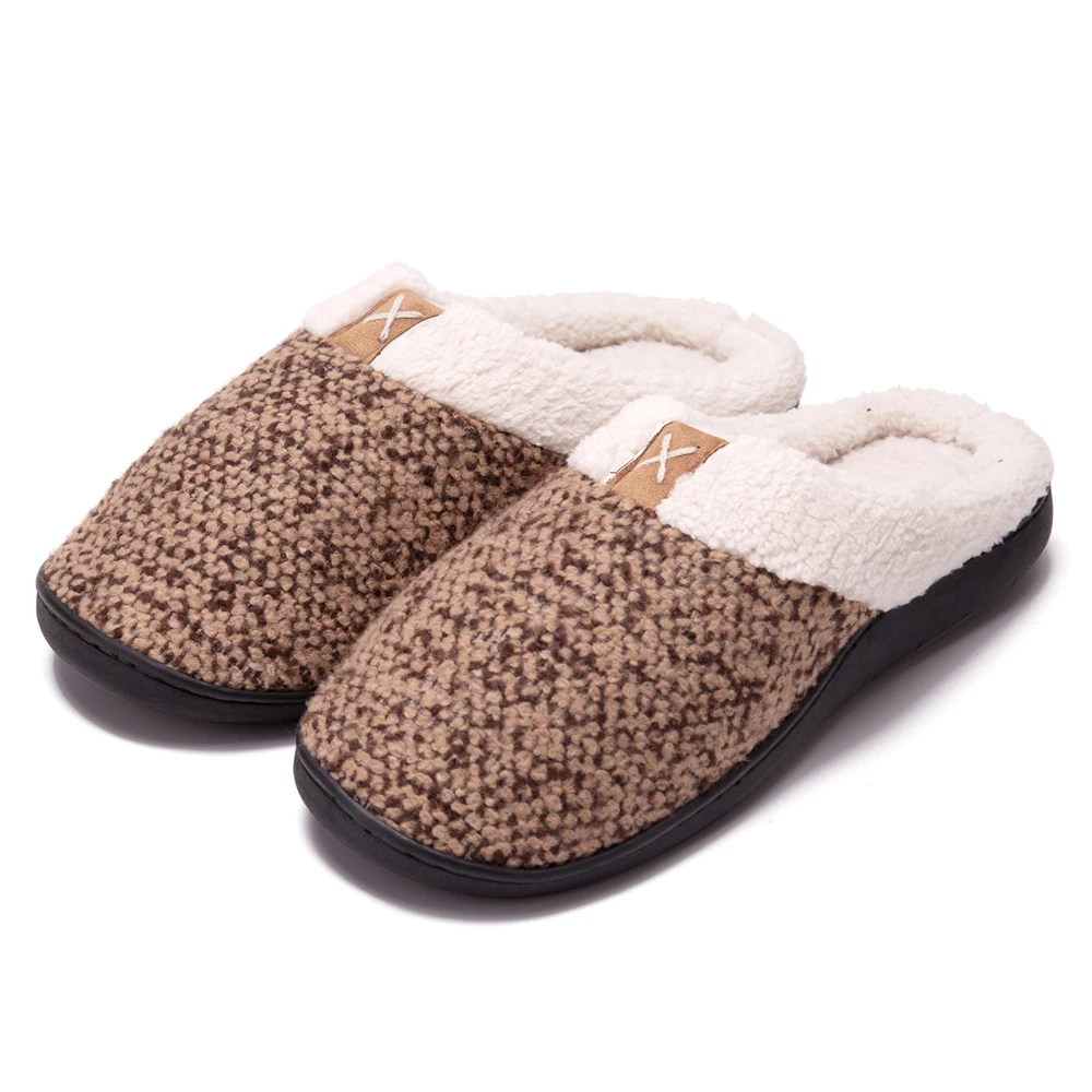 Faux Fur Mens Winter House Slipper