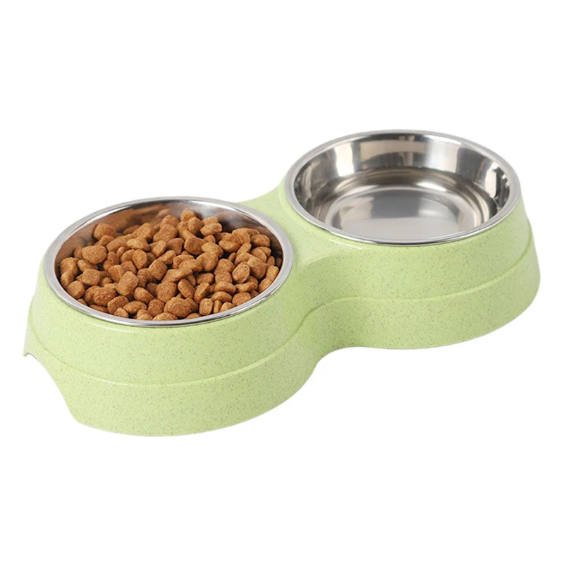 

Non-slip Double Pet Bowls Household Food Water Feeder Cat Puppy Feeding Pet Supplies Dog Bowl