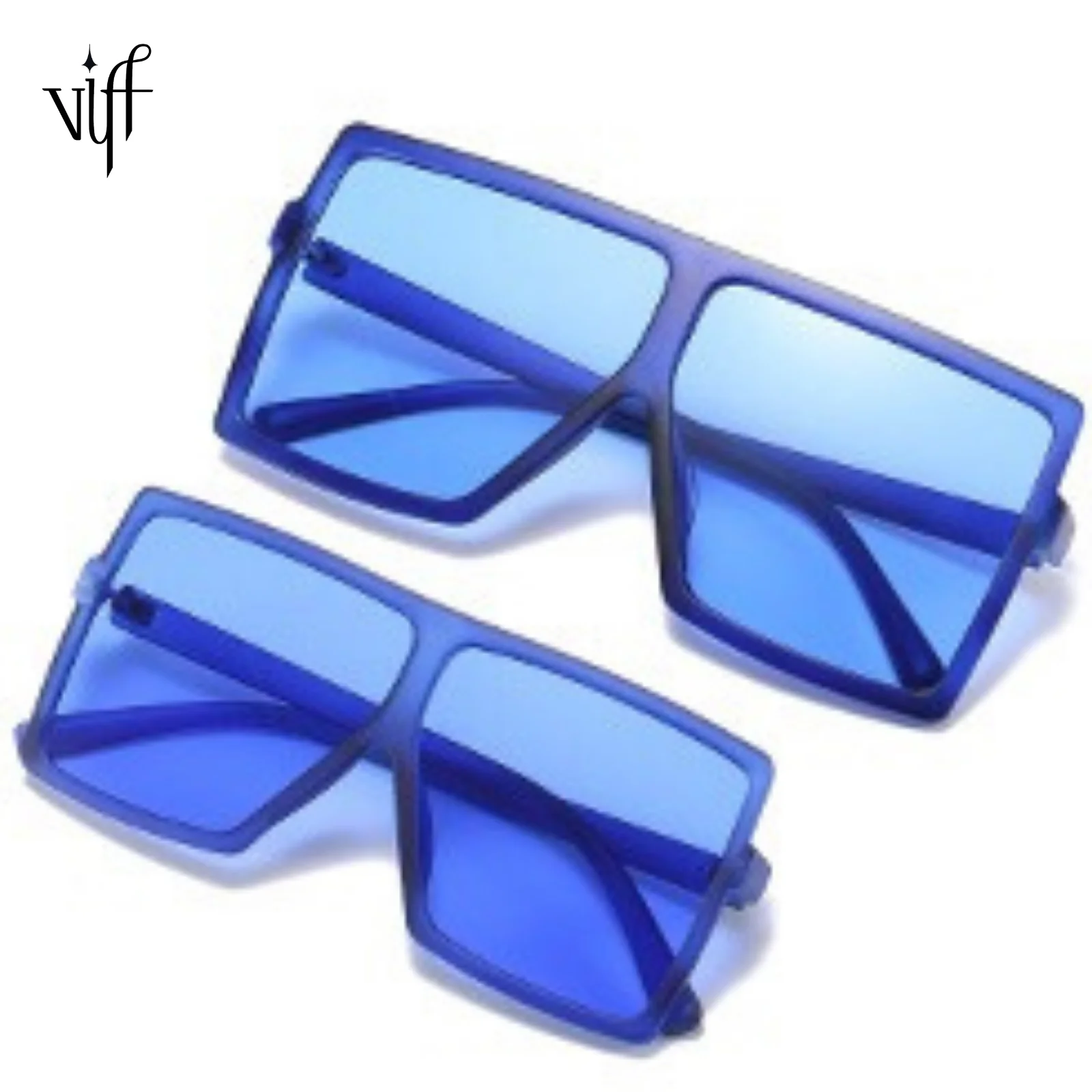 

VIFF HP20427 Multi Color Shades Hot Seller Gafas Del Sol Sun Glasses Mommy Me Fashion Square Oversized Sunglasses 2021