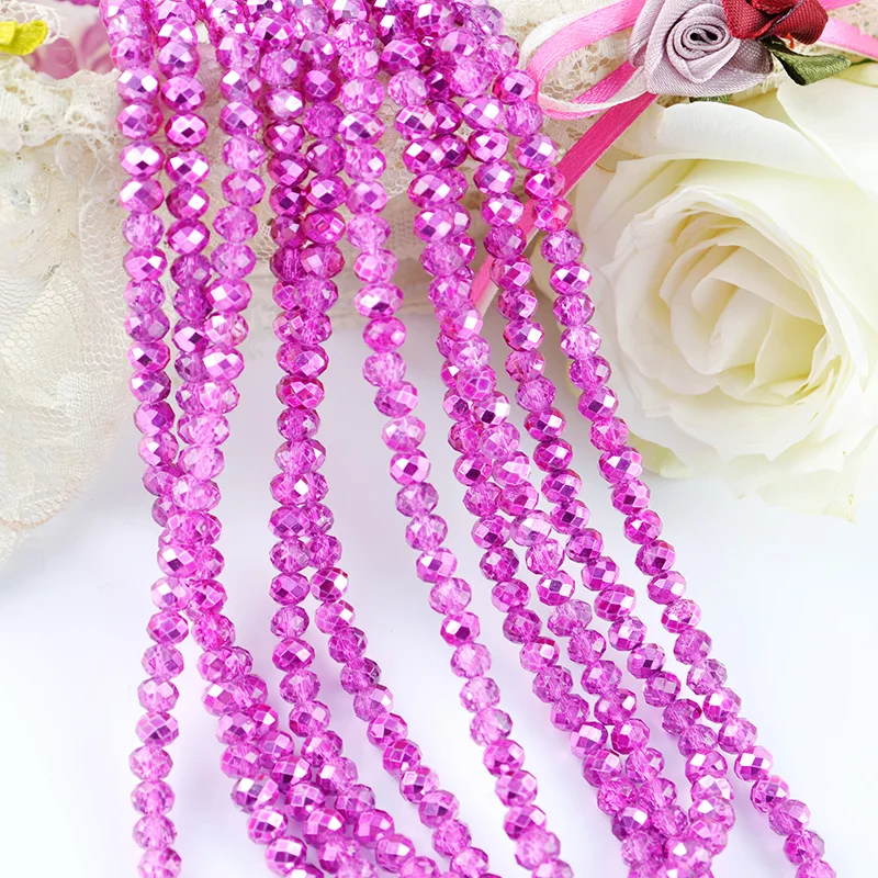 

JC Wholesale Glass Crystal Beads Strand Rondelle crystal faceted beads DIY Hot Deals, Color chart