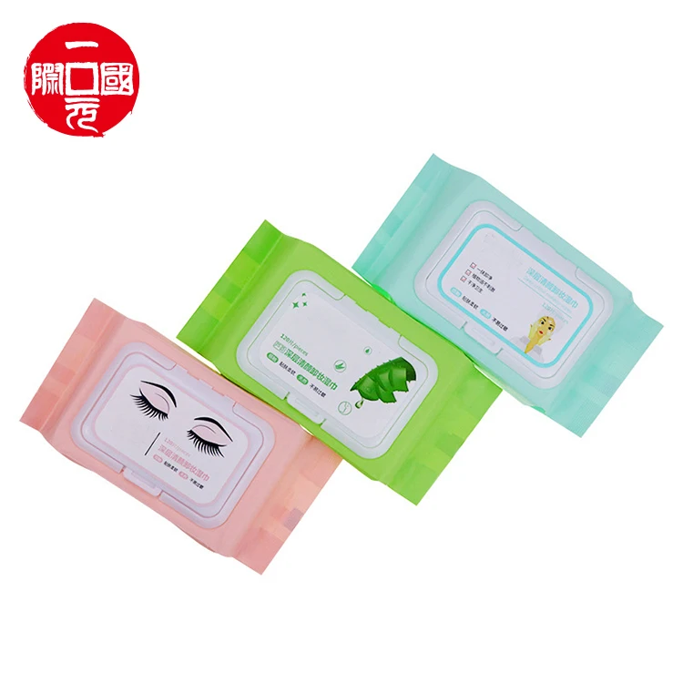 

120 Bags Deep Cleansing Wipes Make Up Remover Cotton Wet Wipes for Women