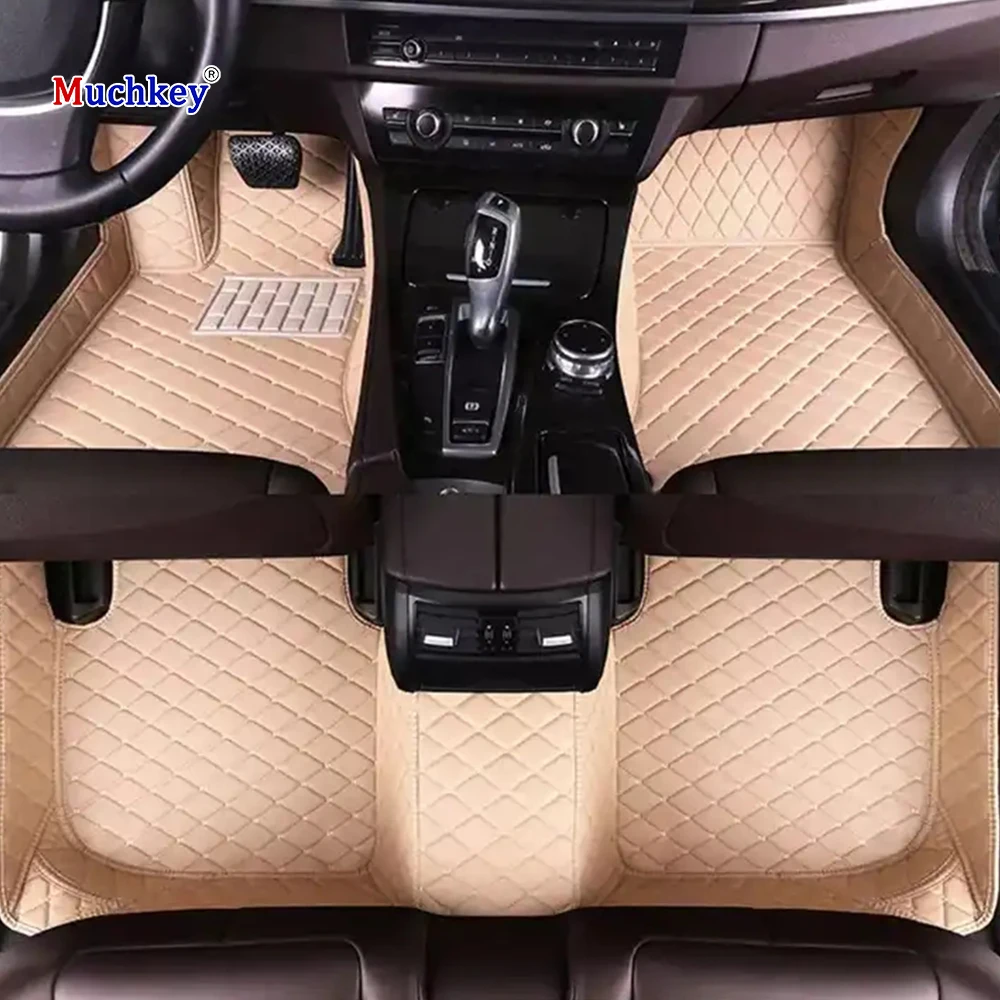 

Muchkey 3D Eco Friendly Non Slip for Honda Accord 10th Gen 2018 2019 Luxury Leather Car Floor Mats