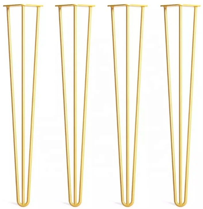 Factory Direct Gold Table Legs Coffee Table Legs Hairpin Furniture Legs